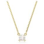 Swarovski Stilla arany színű nyaklánc négyzet kristállyal 5693153