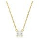 Swarovski Stilla arany színű nyaklánc négyzet kristállyal 5693153