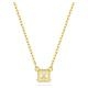 Swarovski Stilla arany színű nyaklánc négyzet kristállyal 5693153