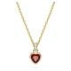 Swarovski Stilla arany színű nyaklánc piros szív kristállyal 5648750