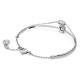 Swarovski Stilla dupla ezüst színű karkötő kék kristállyal 5668244