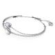 Swarovski Stilla dupla ezüst színű karkötő kék kristállyal 5668244