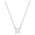 Swarovski Stilla ezüst színű nyaklánc négyzet alakú kristállyal 5701903