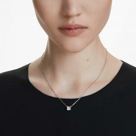 Swarovski Stilla ezüst színű nyaklánc négyzet alakú kristállyal 5701903