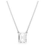Swarovski Stilla ezüst színű nyaklánc nyolcszög metszésű kristállyal 5693405