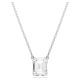Swarovski Stilla ezüst színű nyaklánc nyolcszög metszésű kristállyal 5693405
