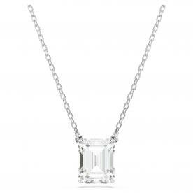 Swarovski Stilla ezüst színű nyaklánc nyolcszög metszésű kristállyal 5693405