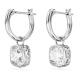Swarovski Stilla fülbevaló fehér kristállyal 5662919