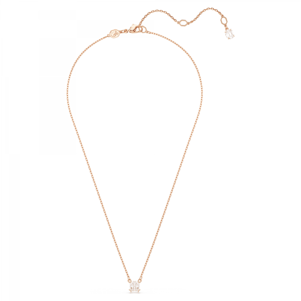 Swarovski Stilla rose nyaklánc négyzet alakú kristállyal 5701904