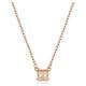 Swarovski Stilla rose nyaklánc négyzet alakú kristállyal 5701904