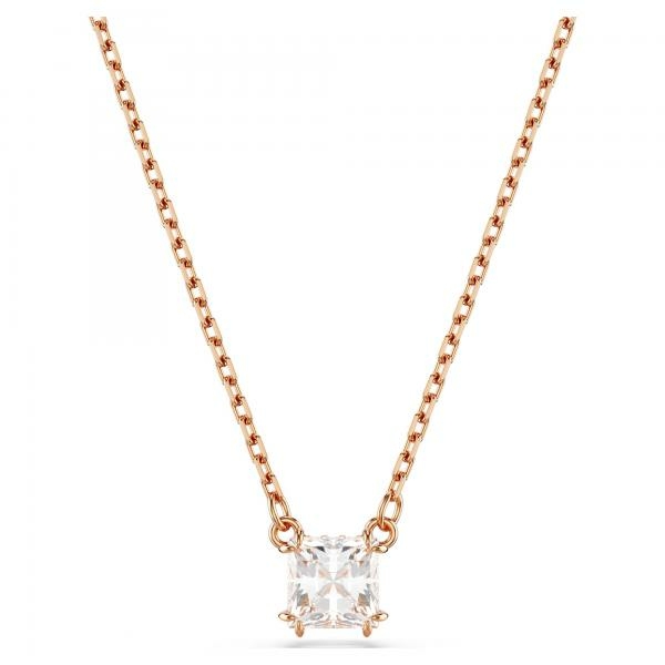 Swarovski Stilla rose nyaklánc négyzet alakú kristállyal 5701904