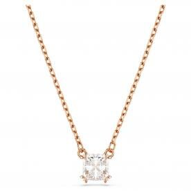 Swarovski Stilla rose nyaklánc négyzet alakú kristállyal 5701904
