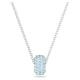 Swarovski Stone ezüst színű nyaklánc kék kristállyal 5642886