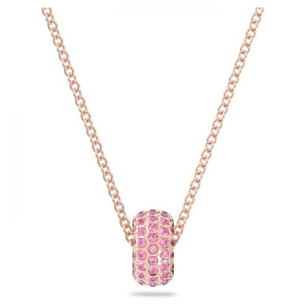 Swarovski Stone rozé nyaklánc rózsaszín kristállyal 5642887
