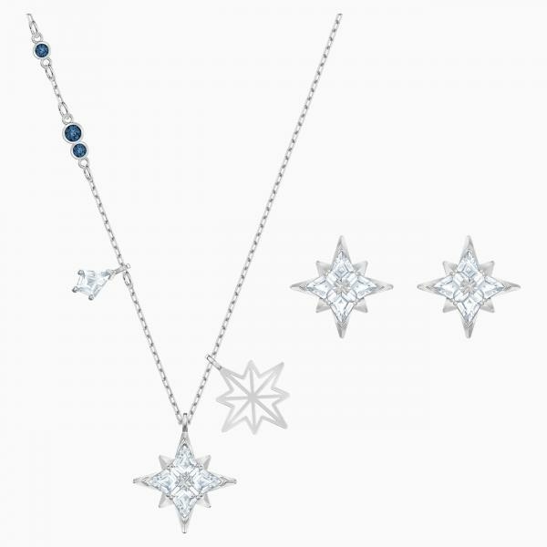 Swarovski Szimbolikus csillag ezüst színű ékszerszett 5517182