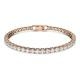 Swarovski Tennis deluxe rozé karkötő kristályokkal 5464948