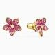 Swarovski Tropical flower fülbevaló rózsaszín kristályokkal 5520648