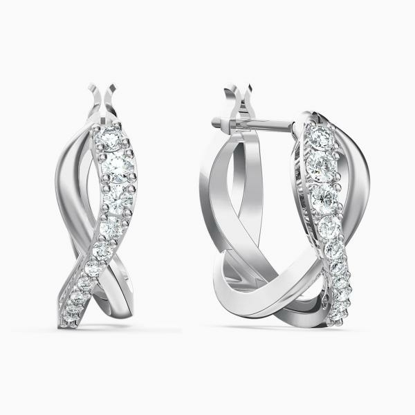 Swarovski Twist ékszer szett fehér kristályokkal 5579790