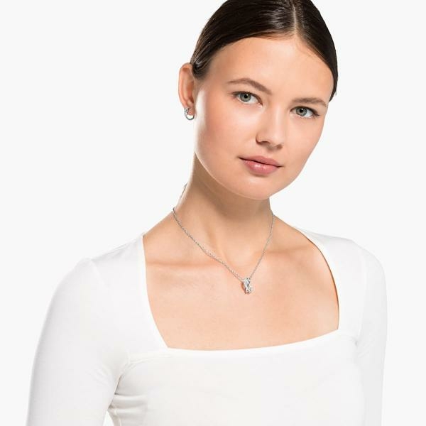 Swarovski Twist ékszer szett fehér kristályokkal 5579790