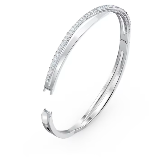 Swarovski Twist ezüst színű karperec Swarovski kristályokkal 5565210