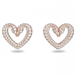 Swarovski Una rozé színű bedugós fülbevaló kristályokkal 5628659