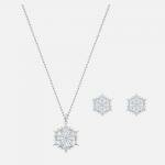 Swarovski Varázslatos hópehely ékszer szett 5506235