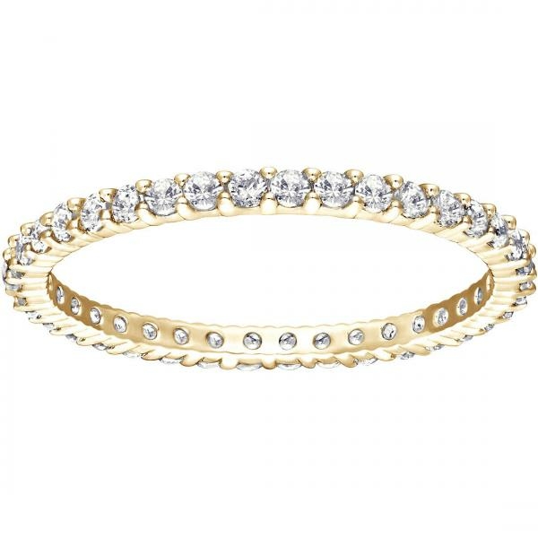 Swarovski Vittore arany tónusú gyűrű kristályokkal 