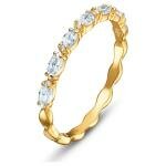 Swarovski Vittore marquise arany színű gyűrű kristályokkal 