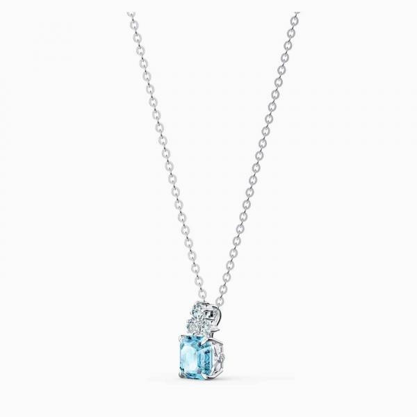 Swarovski Vízszínű csillogó medál ezüst színű láncon 5516483