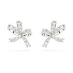 Swarovski Volta ezüst színű bedugós fülbevaló kristály masnival 5647579