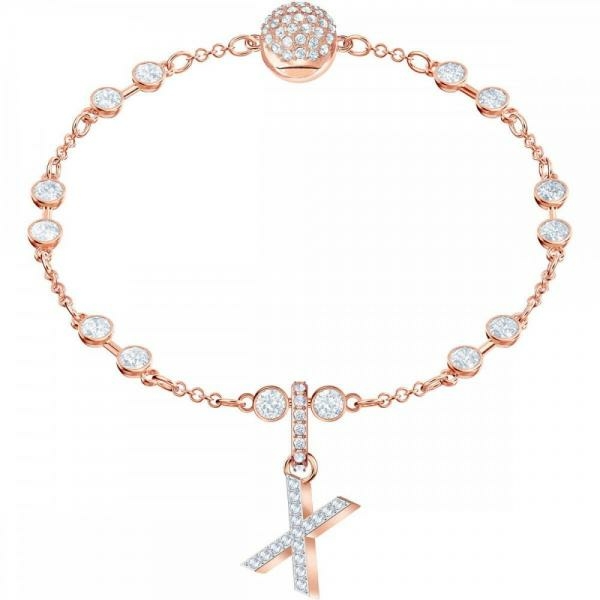 Swarovski X betű rozé charm 5440510
