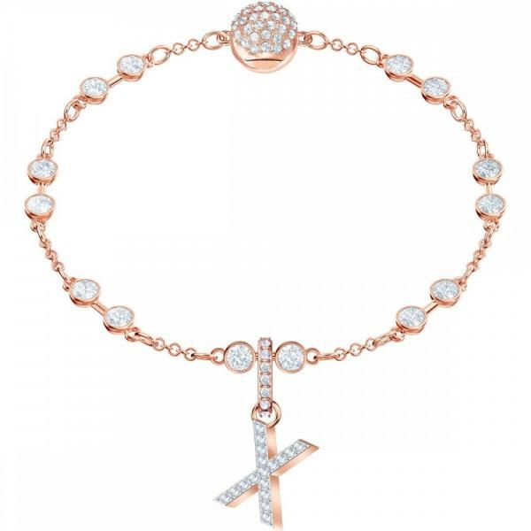 Swarovski X betű rozé charm 5440510