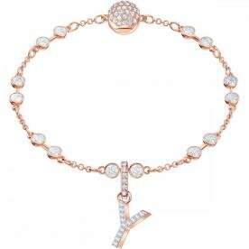 Swarovski Y betű rozé charm 5437612