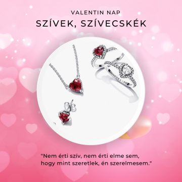 Ajándék Valentin napra szív alakú ékszerek