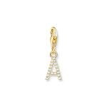Thomas Sabo  A betű aranyozott ezüst charm cirkóniával 1964-414-14