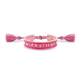 Thomas Sabo  Charmista rózsaszín és lila textil karkötő ACC0048-302-7