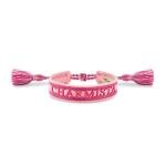 Thomas Sabo  Charmista rózsaszín és lila textil karkötő ACC0048-302-7