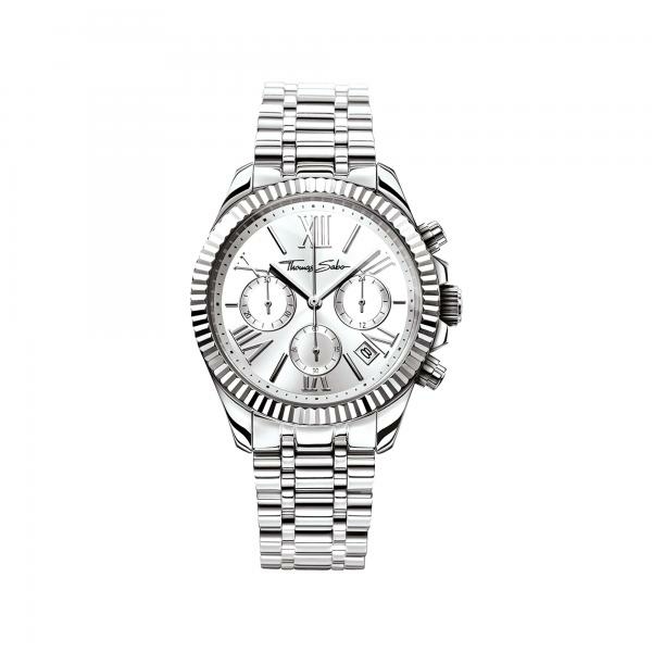 Thomas Sabo  Divine chrono ezüst számlapos női óra WA0253-201-201