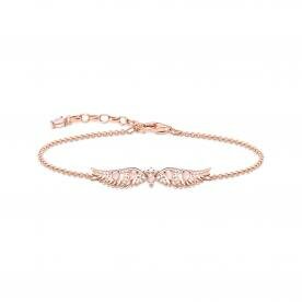 Thomas Sabo  Dupla főnix szárny rozé karkötő rózsaszín kővel A2069-323-9-L19v