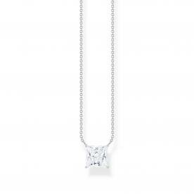 Thomas Sabo  Ezüst nyaklánc négyzet alakú cirkónia medállal KE2212-051-14-L45v