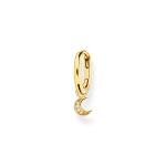 Thomas Sabo  Fél pár aranyozott ezüst karika fülbevaló holddal CR708-414-14