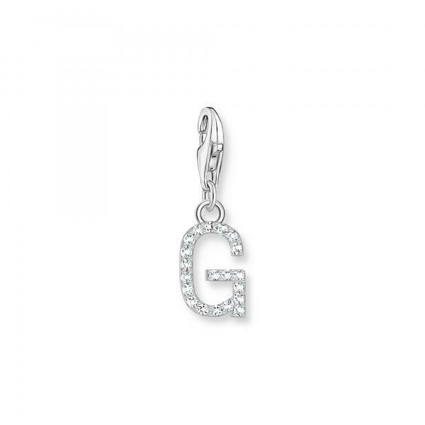 Thomas Sabo  G betű ezüst charm cirkóniával 1939-051-14