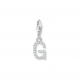 Thomas Sabo  G betű ezüst charm cirkóniával 1939-051-14