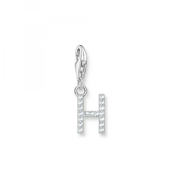 Thomas Sabo  H betű ezüst charm cirkóniával 1947-051-14