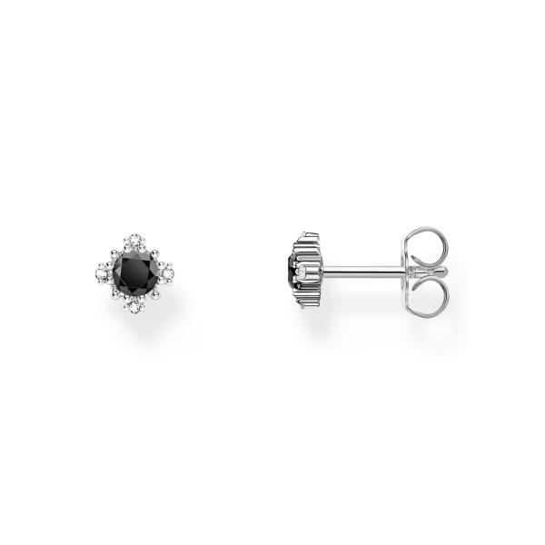 Thomas Sabo  Vintage ezüst fülbevaló fekete cirkóniával H2311-643-11