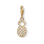 Thomas Sabo 18K arannyal bevont ananász ezüst charm 1439-413-39