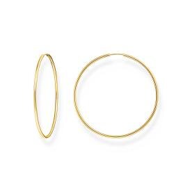 Thomas Sabo 18K arannyal bevont ezüst nagy karika fülbevaló CR729-413-39