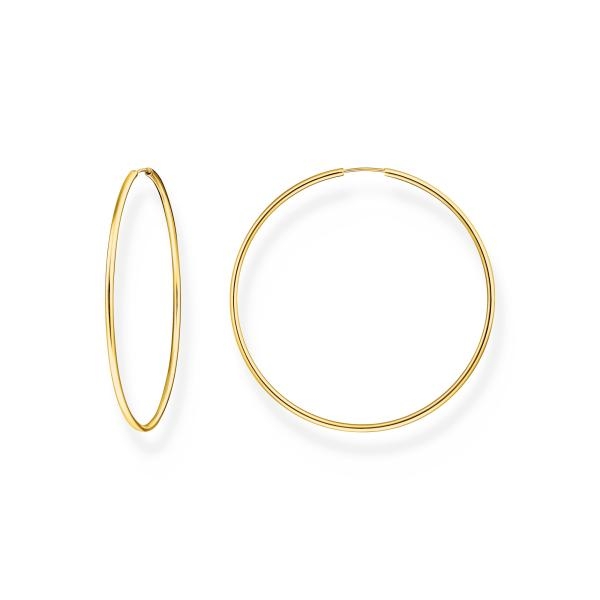 Thomas Sabo 18K arannyal bevont ezüst nagy karika fülbevaló CR729-413-39