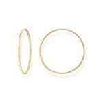 Thomas Sabo 18K arannyal bevont ezüst nagy karika fülbevaló CR729-413-39