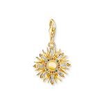 Thomas Sabo 18K arannyal bevont ezüst nap charm 1935-488-7
